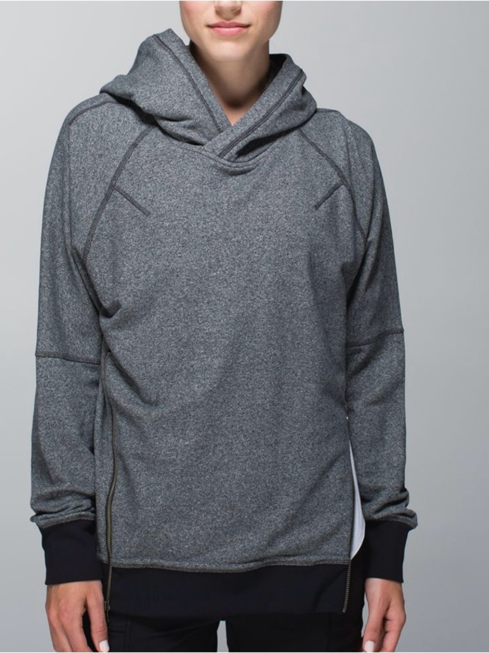 Lululemon Om & Roam Pullover Hoodie – Heathered Gray/Black large?